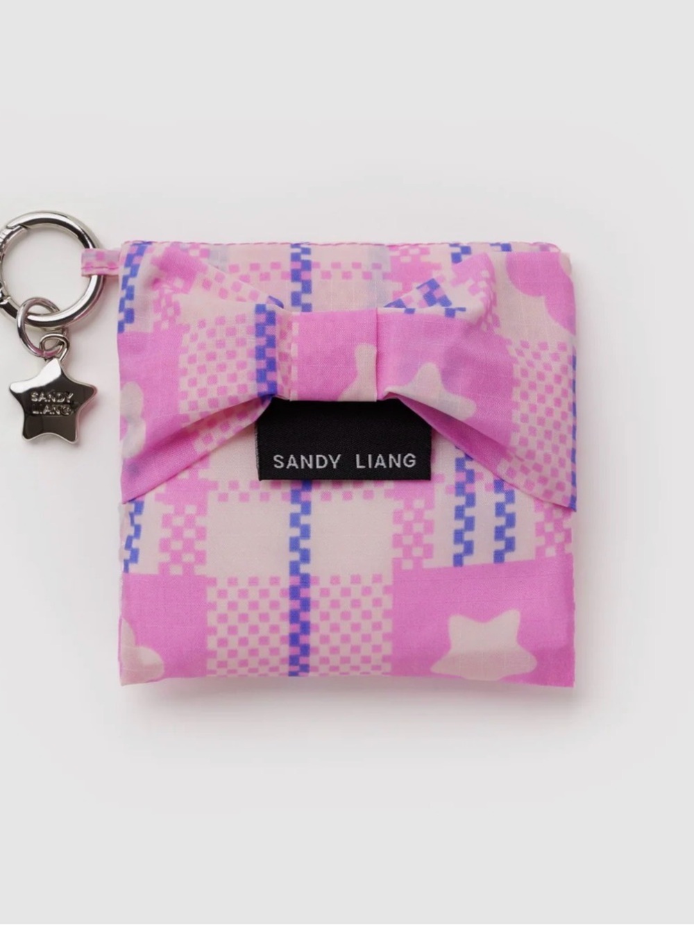 BAGGU Pink Sandy Liang Patterned Baby Baggu Reusable Bag with Star Charm